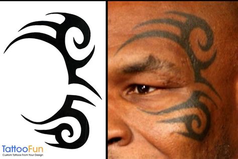 mike tyson face tattoo template.